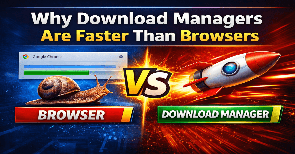 Why Download Managers Are Faster Than Browsers (Explained Simply)